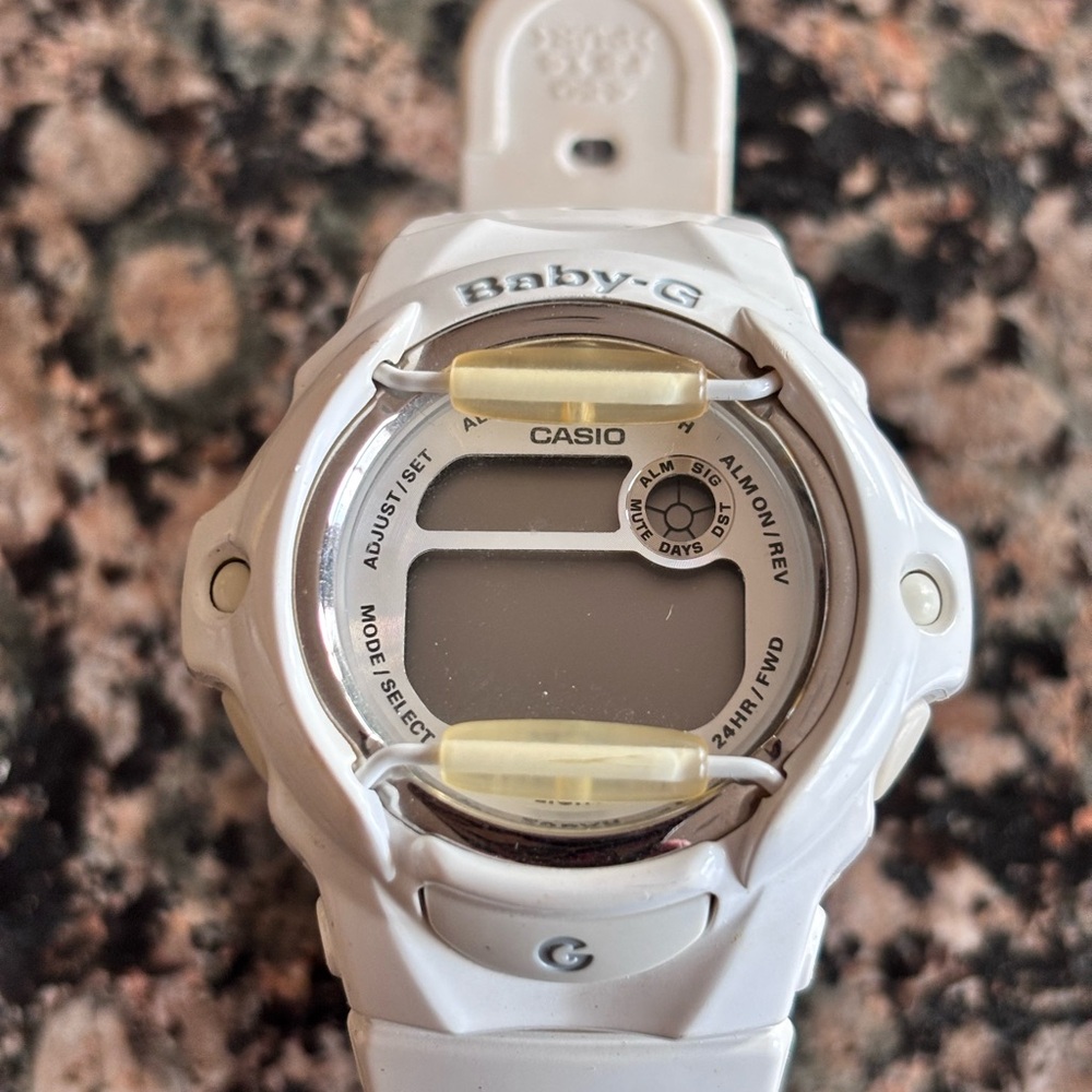 Casio Baby-G White and Silver Smartwatch
